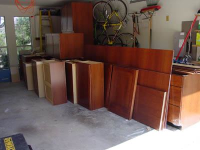 New cabinets in garage